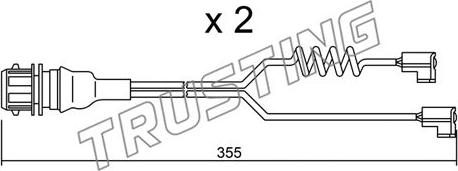 Trusting SU.181K - Сигналізатор, знос гальмівних колодок autozip.com.ua