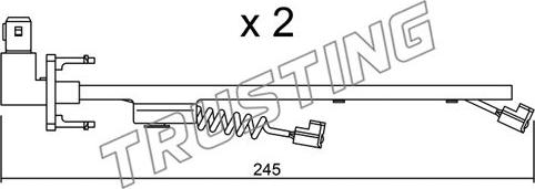 Trusting SU.183K - Сигналізатор, знос гальмівних колодок autozip.com.ua