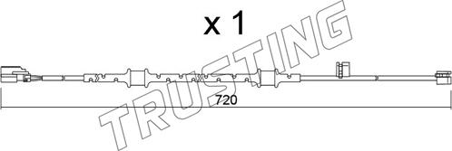 Trusting SU.394 - Сигналізатор, знос гальмівних колодок autozip.com.ua