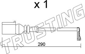 Trusting SU.365 - Сигналізатор, знос гальмівних колодок autozip.com.ua