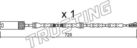 Trusting SU.302 - Сигналізатор, знос гальмівних колодок autozip.com.ua