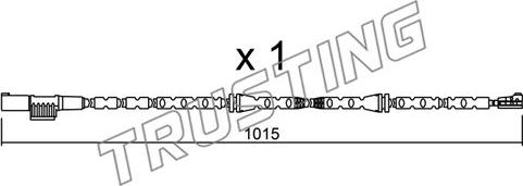 Trusting SU.307 - Сигналізатор, знос гальмівних колодок autozip.com.ua