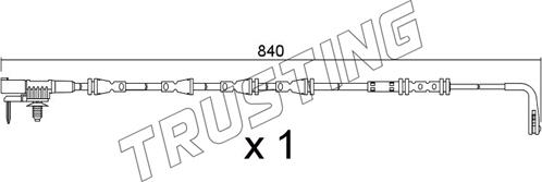 Trusting SU.383 - Сигналізатор, знос гальмівних колодок autozip.com.ua