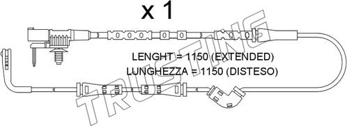 Trusting SU.387 - Сигналізатор, знос гальмівних колодок autozip.com.ua