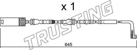 Trusting SU.297 - Сигналізатор, знос гальмівних колодок autozip.com.ua