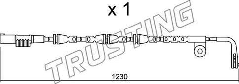 Trusting SU.257 - Сигналізатор, знос гальмівних колодок autozip.com.ua