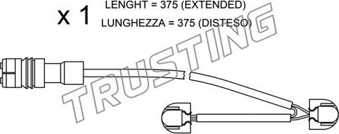 Trusting SU.267 - Сигналізатор, знос гальмівних колодок autozip.com.ua