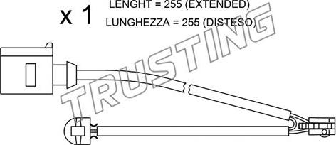 Trusting SU.218 - Сигналізатор, знос гальмівних колодок autozip.com.ua