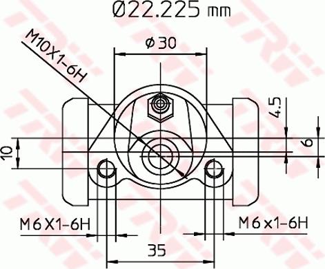TRW BWB111 - Колісний гальмівний циліндр autozip.com.ua