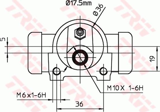 TRW BWC156 - Колісний гальмівний циліндр autozip.com.ua