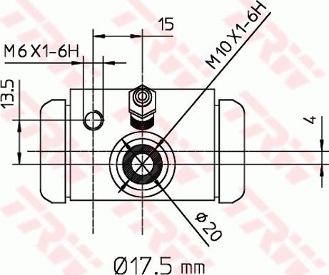 TRW BWC243 - Колісний гальмівний циліндр autozip.com.ua