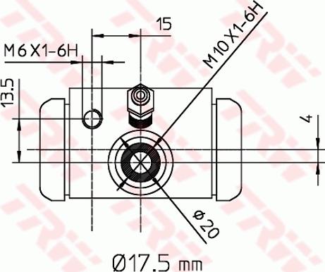 TRW BWC243 - Циліндр гальмівної системи autozip.com.ua