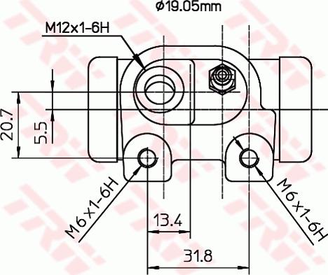 TRW BWD182 - Колісний гальмівний циліндр autozip.com.ua