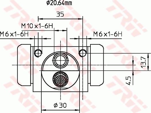 TRW BWF318 - Колісний гальмівний циліндр autozip.com.ua