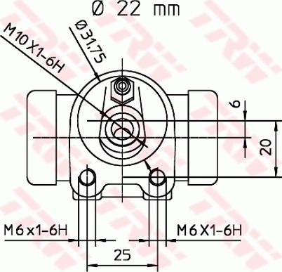 TRW BWH188 - Колісний гальмівний циліндр autozip.com.ua