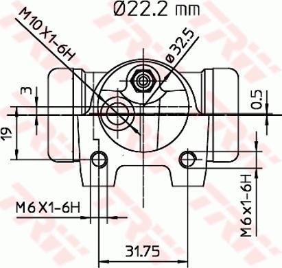 TRW BWH132 - Колісний гальмівний циліндр autozip.com.ua