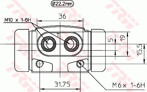 TRW BWH241 - Колісний гальмівний циліндр autozip.com.ua