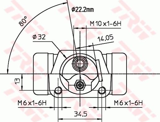 TRW BWH231 - Колісний гальмівний циліндр autozip.com.ua