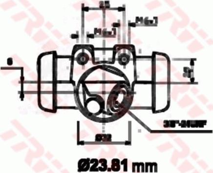 TRW BWK117 - Колісний гальмівний циліндр autozip.com.ua