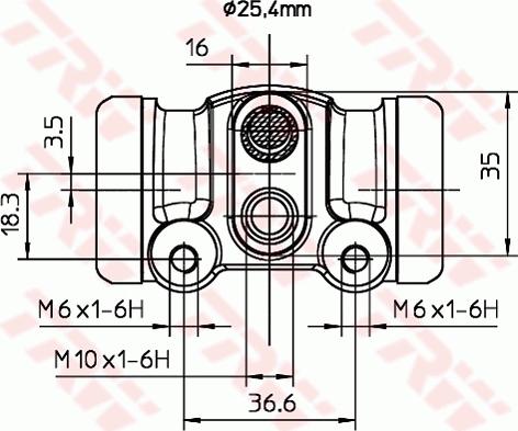 TRW BWL287 - Колісний гальмівний циліндр autozip.com.ua