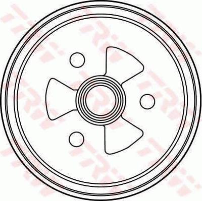TRW DB4184 - Гальмівний барабан autozip.com.ua