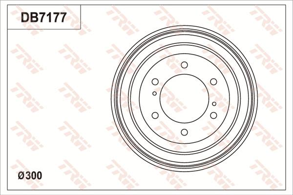 TRW DB7177 - Гальмівний барабан autozip.com.ua