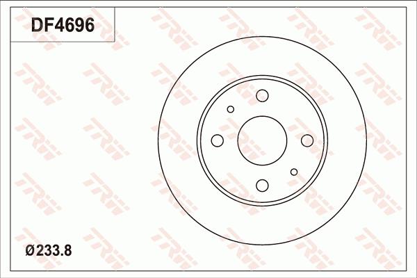 TRW DF4696 - Гальмівний диск autozip.com.ua