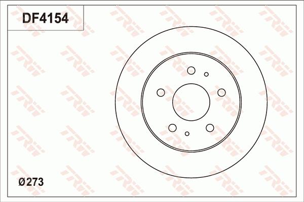 TRW DF4154 - Гальмівний диск autozip.com.ua