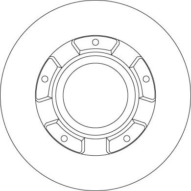TRW DF6510S - Тормозний диск autozip.com.ua