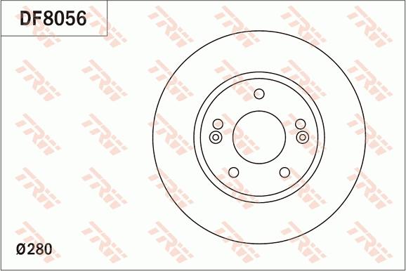 TRW DF8056 - Гальмівний диск autozip.com.ua