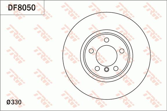 TRW DF8050 - Гальмівний диск autozip.com.ua