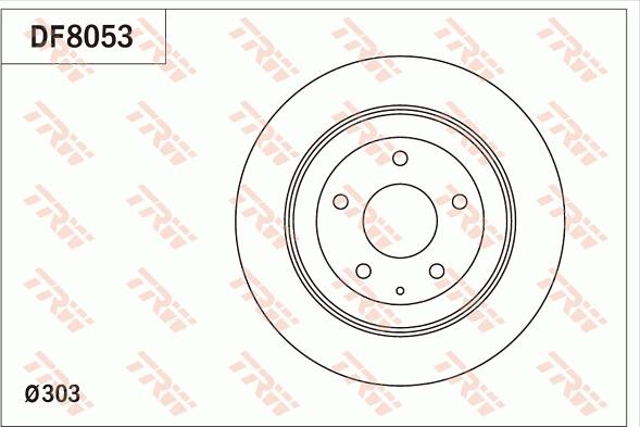 TRW DF8053 - Гальмівний диск autozip.com.ua