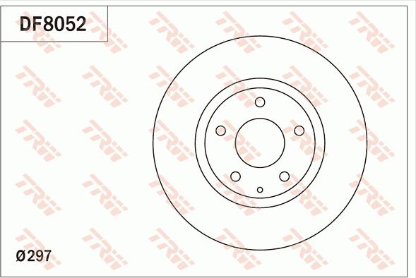 TRW DF8052 - Гальмівний диск autozip.com.ua