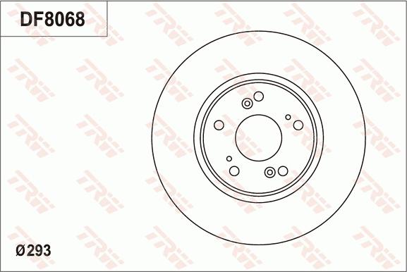 TRW DF8068 - Гальмівний диск autozip.com.ua