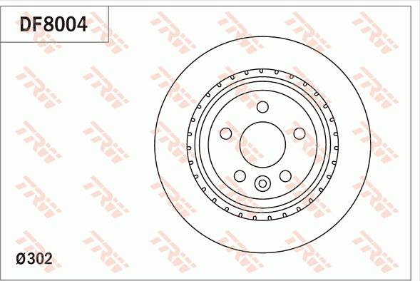 TRW DF8004 - Гальмівний диск autozip.com.ua