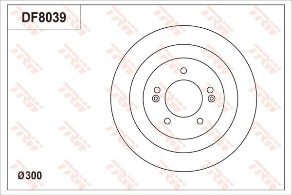 TRW DF8039 - Гальмівний диск autozip.com.ua
