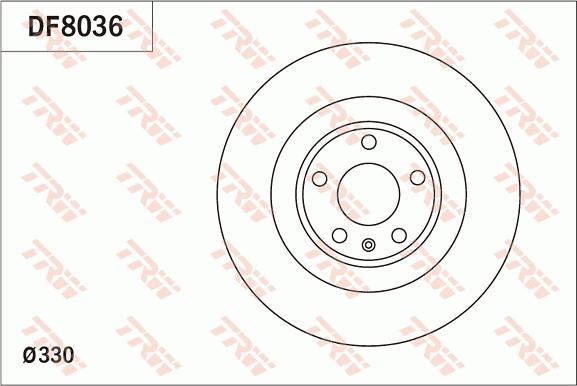 TRW DF8036 - Гальмівний диск autozip.com.ua