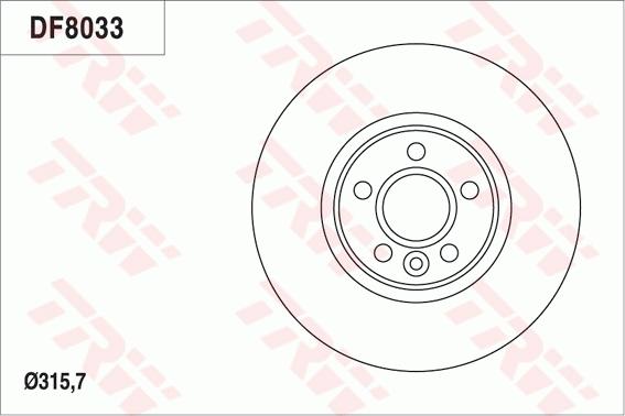 TRW DF8033 - Гальмівний диск autozip.com.ua