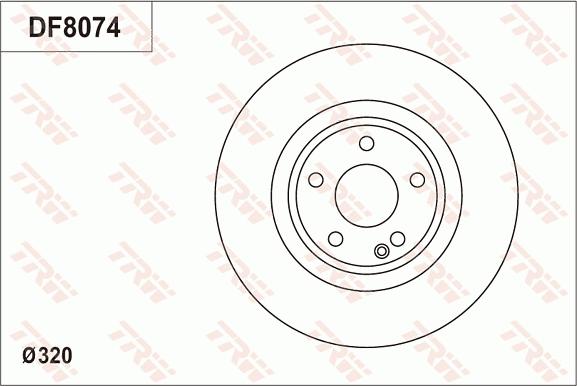 TRW DF8074S - Гальмівний диск autozip.com.ua