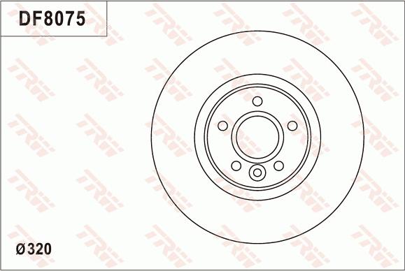 TRW DF8075S - Гальмівний диск autozip.com.ua