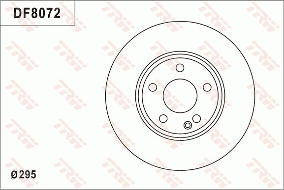 TRW DF8072S - Гальмівний диск autozip.com.ua