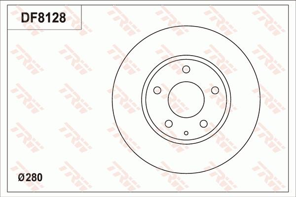 TRW DF8128 - Гальмівний диск autozip.com.ua