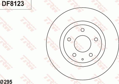 TRW DF8123 - Гальмівний диск autozip.com.ua