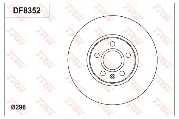 TRW DF8352S - Гальмівний диск autozip.com.ua
