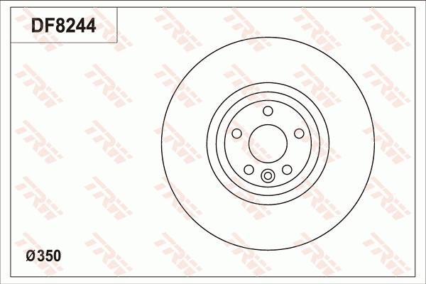 TRW DF8244S - Гальмівний диск autozip.com.ua