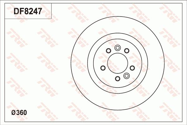 TRW DF8247S - Гальмівний диск autozip.com.ua