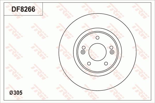 TRW DF8266 - Гальмівний диск autozip.com.ua