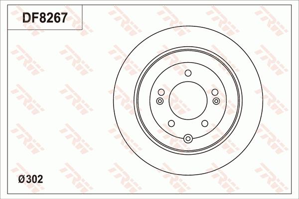 TRW DF8267 - Гальмівний диск autozip.com.ua