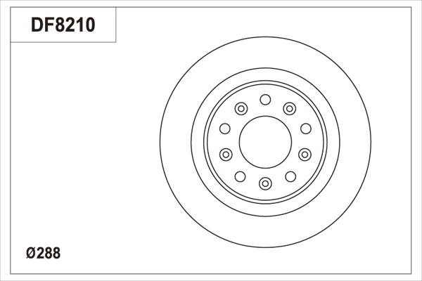 TRW DF8210S - Гальмівний диск autozip.com.ua