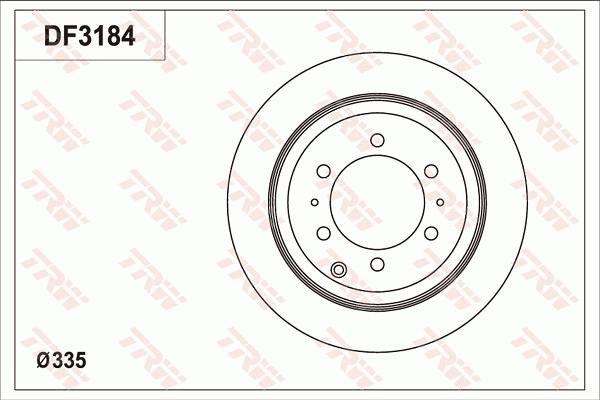 TRW DF3184 - Гальмівний диск autozip.com.ua